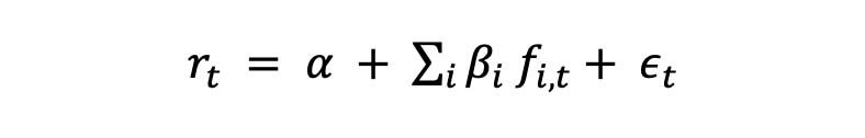 Formula that expresses asset returns as a linear combination of risk factor returns.